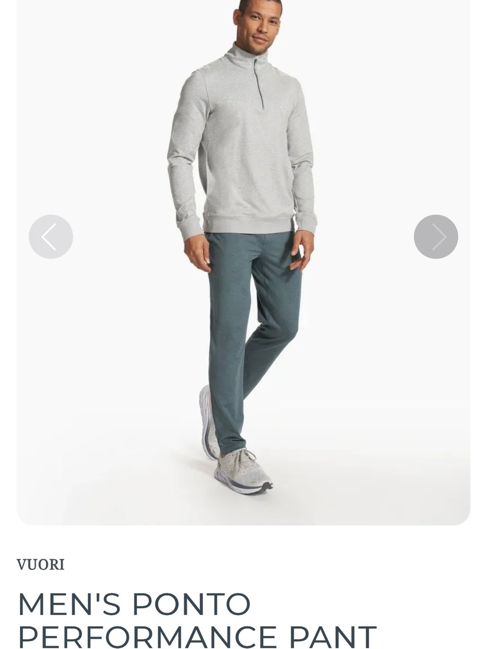 VUORI Ponto performance men’s straight leg pants